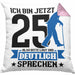 Kissen mit Füllung 40x40 Geschenk zum 25. Geburtstag Lustiger Spruch Geschenkidee Männer Frauen (Grau) Rosa Trendation