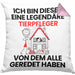 Tierpfleger Geschenk Kissen mit Füllung 40x40 Lustige Geschenkidee Geburtstag für Tierpfleger Ich Bin Dieser Legendäre Tierpfleger Von Dem Alle Geredet Haben (Grau) Rosa Trendation