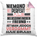 Meerschweinchenfreund Geschenk Kissen mit Füllung 40x40 Lustige Geschenkidee für Meerschweinchenfreund Geburtstag Niemand Ist Perfekt Aber Als Meerschweinchenfreund Ist Man Nah Dran (Grau) Rosa Trendation