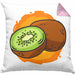 Lustige Kissen mit Füllung 40x40 mit Kiwi-Grafik Geschenk für Kiwi-Liebhaber (Grau) Rosa Trendation