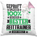 Reittrainer Geschenk Lustiger Spruch für Reittrainer Geschenkidee Bester Reittrainer Der WeltKissen mit Füllung 40x40 (Grau) Rosa Trendation