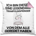 Trampolinspringer Geschenk Kissen mit Füllung 40x40 Lustige Geschenkidee Geburtstag für Trampolinspringer Ich Bin Dieser Legendäre Trampolinspringer Von Dem Alle Geredet Haben (Grau) Rosa Trendation
