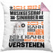 Musikgeschäftsinhaber Geschenk Kissen mit Füllung 40x40 Lustige Geschenkdiee für einen Musikgeschäftsinhaber Geburtstag Ich Bin Musikgeschäftsinhaber Ich Kann Es Dir Erklären Aber Nicht Für Dich Verstehen (Grau) Rosa Trendation