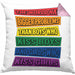 LGBTQ Kissen mit Füllung 40x40 Geschenk Schwule Lesben Geschenkidee The World Has Bigger Problems Gender Equality Häferl (Grau) Rosa Trendation