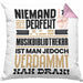 Musikbibliothekar Geschenk Kissen mit Füllung 40x40 Lustige Geschenkidee für Musikbibliothekar Geburtstag Niemand Ist Perfekt Aber Als Musikbibliothekar Ist Man Nah Dran (Grau) Rosa Trendation