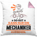 Mechaniker Geschenk Kissen mit Füllung 40x40 So Gut Kann Nur Ein Mechaniker Aussehen Geschenkidee (Grau) Rosa Trendation