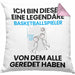Basketballspieler Geschenk Kissen mit Füllung 40x40 Lustige Geschenkidee Geburtstag für Basketballspieler Ich Bin Dieser Legendäre Basketballspieler Von Dem Alle Geredet Haben (Grau) Rosa Trendation