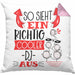 DJ Kissen mit Füllung 40x40 Geschenk So Sieht Ein RIchtig Cooler DJ Aus Geschenkidee Lustiger Spruch Geburtstag (Grau) Rosa Trendation