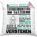 Tierheimunterstützer Geschenk Kaffee-Kissen mit Füllung 40x40 Geschenkidee für Tierheimunterstützer Ich Bin Tierheimunterstützer Ich Kann Es Dir Erklären Jedoch Nicht Für Dich Verstehen Spruch Lustig (Grau) Rosa Trendation