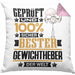 Gewichtheber Geschenk Lustiger Spruch für Gewichtheber Geschenkidee Bester Gewichtheber Der WeltKissen mit Füllung 40x40 (Grau) Rosa Trendation
