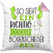 Bogenschießer Kissen mit Füllung 40x40 So Sieht Ein Richtig Cooler Bogenschießer Aus Geschenk Lustiger Spruch Geschenkidee (Grau) Rosa Trendation