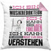 Musikredakteur Geschenk Kissen mit Füllung 40x40 Lustige Geschenkdiee für einen Musikredakteur Geburtstag Ich Bin Musikredakteur Ich Kann Es Dir Erklären Aber Nicht Für Dich Verstehen (Grau) Rosa Trendation