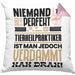 Tierheilpraktiker Geschenk Kissen mit Füllung 40x40 Lustige Geschenkidee für Tierheilpraktiker Geburtstag Niemand Ist Perfekt Aber Als Tierheilpraktiker Ist Man Nah Dran (Grau) Rosa Trendation