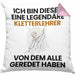 Kletterlehrer Geschenk Kissen mit Füllung 40x40 Lustige Geschenkidee Geburtstag für Kletterlehrer Ich Bin Dieser Legendäre Kletterlehrer Von Dem Alle Geredet Haben (Grau) Rosa Trendation