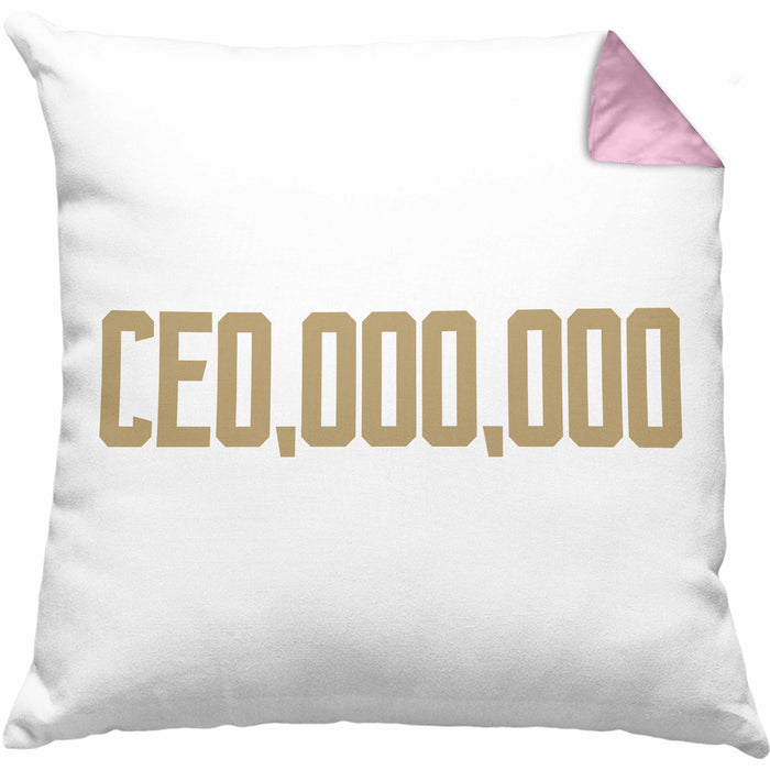 Entrepreneur Kissen mit Füllung 40x40 Entrepreneurship Geschenk Spruch Motivation Idee Geschenkidee (Grau) Rosa Trendation