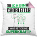 Chorleiter Kissen mit Füllung 40x40 Geschenk für Chorleiter Geburtstag Lustiger Spruch Was Ist Deine Superkraft (Grau) Rosa Trendation