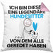 Hundesitter Geschenk Kissen mit Füllung 40x40 Lustige Geschenkidee Geburtstag für Hundesitter Ich Bin Dieser Legendäre Hundesitter Von Dem Alle Geredet Haben (Grau) Rosa Trendation