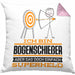 Bogenschießer Geschenk Kissen mit Füllung 40x40 Ich Bin Bogenschießer Aber Sag Doch Einfach Superheld Lustige Geschenkdiee für Bogenschießer (Grau) Rosa Trendation