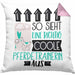 Pferdetrainerin Geschenk Kissen mit Füllung 40x40 Lustig Geschenkidee für Pferdetrainerin Geburtstag So Sieht Eine Richtig Coole Pferdetrainerin Aus Frauen Spruch (Grau) Rosa Trendation