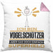 Vogelschützer Geschenk Kissen mit Füllung 40x40 Ich Bin Vogelschützer Aber Sag Doch Einfach Superheld Lustige Geschenkdiee für Vogelschützer (Grau) Rosa Trendation