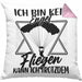 Gleitschirm-Flieger Kissen mit Füllung 40x40 Geschenk Gleitschirmflieger Geschenkidee Fallschirm Paraglider Ich Bin Kein Engel Aber Fliegen Kann Ich Trotzdem (Grau) Rosa Trendation