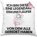 Eiskunstläufer Geschenk Kissen mit Füllung 40x40 Lustige Geschenkidee Geburtstag für Eiskunstläufer Ich Bin Dieser Legendäre Eiskunstläufer Von Dem Alle Geredet Haben (Grau) Rosa Trendation