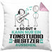 Tonstudio-Besitzer Geschenk Kissen mit Füllung 40x40 So Gut Kann Nur Ein Tonstudio-Besitzer Aussehen Geschenkidee (Grau) Rosa Trendation