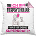 Tierpsychologe Kissen mit Füllung 40x40 Geschenk für Tierpsychologe Geburtstag Lustiger Spruch Was Ist Deine Superkraft (Grau) Rosa Trendation