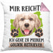 Golden Retriever Besitzer Kissen mit Füllung 40x40 Geschenk Lustiger Spruch Geschenkidee Mir Reichts Ich Geh Zu Meinem Golden Retriever (Grau) Rosa Trendation