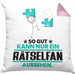 Rätselfan Geschenk Kissen mit Füllung 40x40 So Gut Kann Nur Ein Rätselfan Aussehen Geschenkidee (Grau) Rosa Trendation