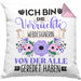 Webdesignerin Kissen mit Füllung 40x40 Geschenk Lustiger Spruch Geschenkidee Ich Bin Die Verrückte Webdesignerin Von Der Alle Geredet Haben (Grau) Rosa Trendation