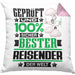 Reisender Geschenk Lustiger Spruch für Reisender Geschenkidee Bester Reisender Der WeltKissen mit Füllung 40x40 (Grau) Rosa Trendation
