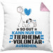 Tierheimvolontär Geschenk Kissen mit Füllung 40x40 So Gut Kann Nur Ein Tierheimvolontär Aussehen Geschenkidee (Grau) Rosa Trendation