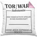 Lustige Torwart Kissen mit Füllung 40x40 Geschenk Torwartin Geschenk (Grau) Rosa Trendation