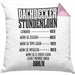 Kissen mit Füllung 40x40 Geschenk für Dachdecker Lustiger Spruch Geschenkidee Männer Dachdecker (Grau) Rosa Trendation