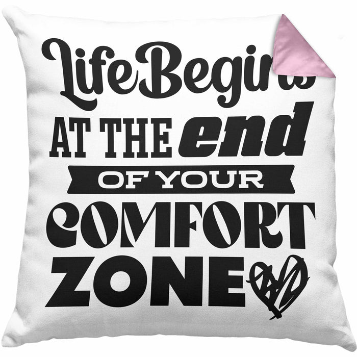 Entrepreneur Kissen mit Füllung 40x40 Entrepreneurship Geschenk Spruch Motivation Idee Sprüche Geschenkidee (Grau) Rosa Trendation