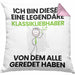 Klassikliebhaber Geschenk Kissen mit Füllung 40x40 Lustige Geschenkidee Geburtstag für Klassikliebhaber Ich Bin Dieser Legendäre Klassikliebhaber Von Dem Alle Geredet Haben (Grau) Rosa Trendation