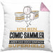 Comic-Sammler Geschenk Kissen mit Füllung 40x40 Ich Bin Comic-Sammler Aber Sag Doch Einfach Superheld Lustige Geschenkdiee für Comic-Sammler (Grau) Rosa Trendation