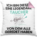 Taucher Geschenk Kissen mit Füllung 40x40 Lustige Geschenkidee Geburtstag für Taucher Ich Bin Dieser Legendäre Taucher Von Dem Alle Geredet Haben (Grau) Rosa Trendation