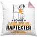 Raptexter Geschenk Kissen mit Füllung 40x40 So Gut Kann Nur Ein Raptexter Aussehen Geschenkidee (Grau) Rosa Trendation
