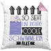 Schwimmerin Geschenk Kissen mit Füllung 40x40 Lustig Geschenkidee für Schwimmerin Geburtstag So Sieht Eine Richtig Coole Schwimmerin Aus Frauen Spruch (Grau) Rosa Trendation