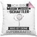 Musikwissenschaftler Kissen mit Füllung 40x40 Geschenk für Musikwissenschaftler Geburtstag Lustiger Spruch Was Ist Deine Superkraft (Grau) Rosa Trendation