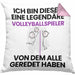Volleyballspieler Geschenk Kissen mit Füllung 40x40 Lustige Geschenkidee Geburtstag für Volleyballspieler Ich Bin Dieser Legendäre Volleyballspieler Von Dem Alle Geredet Haben (Grau) Rosa Trendation