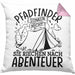 Pfadfinder Kissen mit Füllung 40x40 Geschenk Pfadfinder Stinken Nicht Sie Riechen Nach Abenteuer (Grau) Rosa Trendation