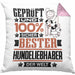 Hundeliebhaber Geschenk Lustiger Spruch für Hundeliebhaber Geschenkidee Bester Hundeliebhaber Der WeltKissen mit Füllung 40x40 (Grau) Rosa Trendation