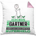 Gärtner Geschenk Kissen mit Füllung 40x40 Ich Bin Gärtner Aber Sag Doch Einfach Superheld Lustige Geschenkdiee für Gärtner (Grau) Rosa Trendation