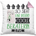 Beraterin Geschenk Kissen mit Füllung 40x40 Lustig Geschenkidee für Beraterin Geburtstag So Sieht Eine Richtig Coole Beraterin Aus Frauen Spruch (Grau) Rosa Trendation