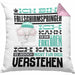Fallschirmspringer Geschenk Kaffee-Kissen mit Füllung 40x40 Geschenkidee für Fallschirmspringer Ich Bin Fallschirmspringer Ich Kann Es Dir Erklären Jedoch Nicht Für Dich Verstehen Spruch Lustig (Grau) Rosa Trendation