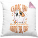 Trendation Lustige Kissen mit Füllung 40x40 für Hamster Besitzer als Geschenkidee Hamster Fan Ich Mag Halt Einfach Hamster (Grau) Rosa Trendation