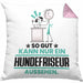 Hundefriseur Geschenk Kissen mit Füllung 40x40 So Gut Kann Nur Ein Hundefriseur Aussehen Geschenkidee (Grau) Rosa Trendation
